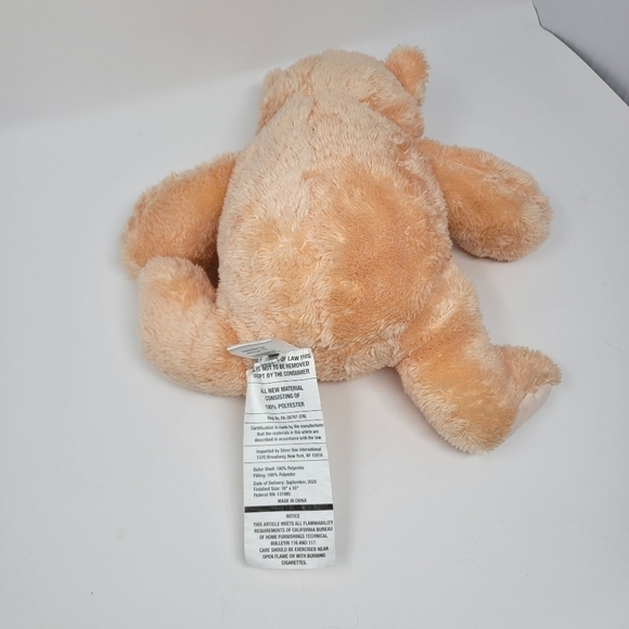 Silver One 12” Super Soft Sitting Fox Peach Plush - Picture 4 of 5